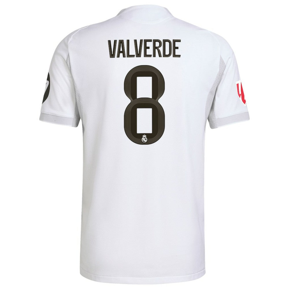 Federico Valverde Real Madrid 2025/26 Home Jersey - Adidas White