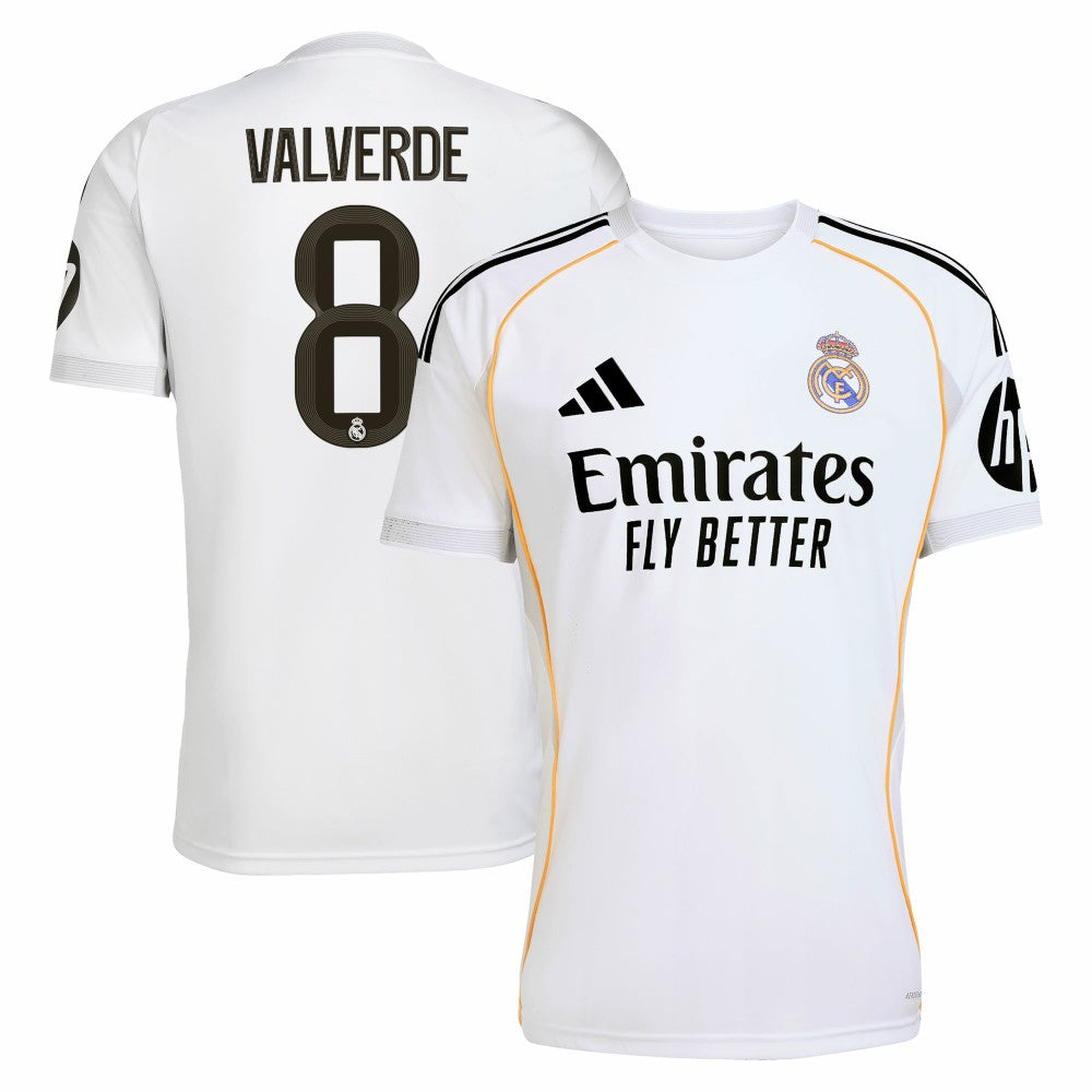 Federico Valverde Real Madrid 2025/26 Home Replica Jersey - Adidas White