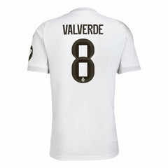 Federico Valverde Real Madrid 2025/26 Home Replica Jersey - Adidas White