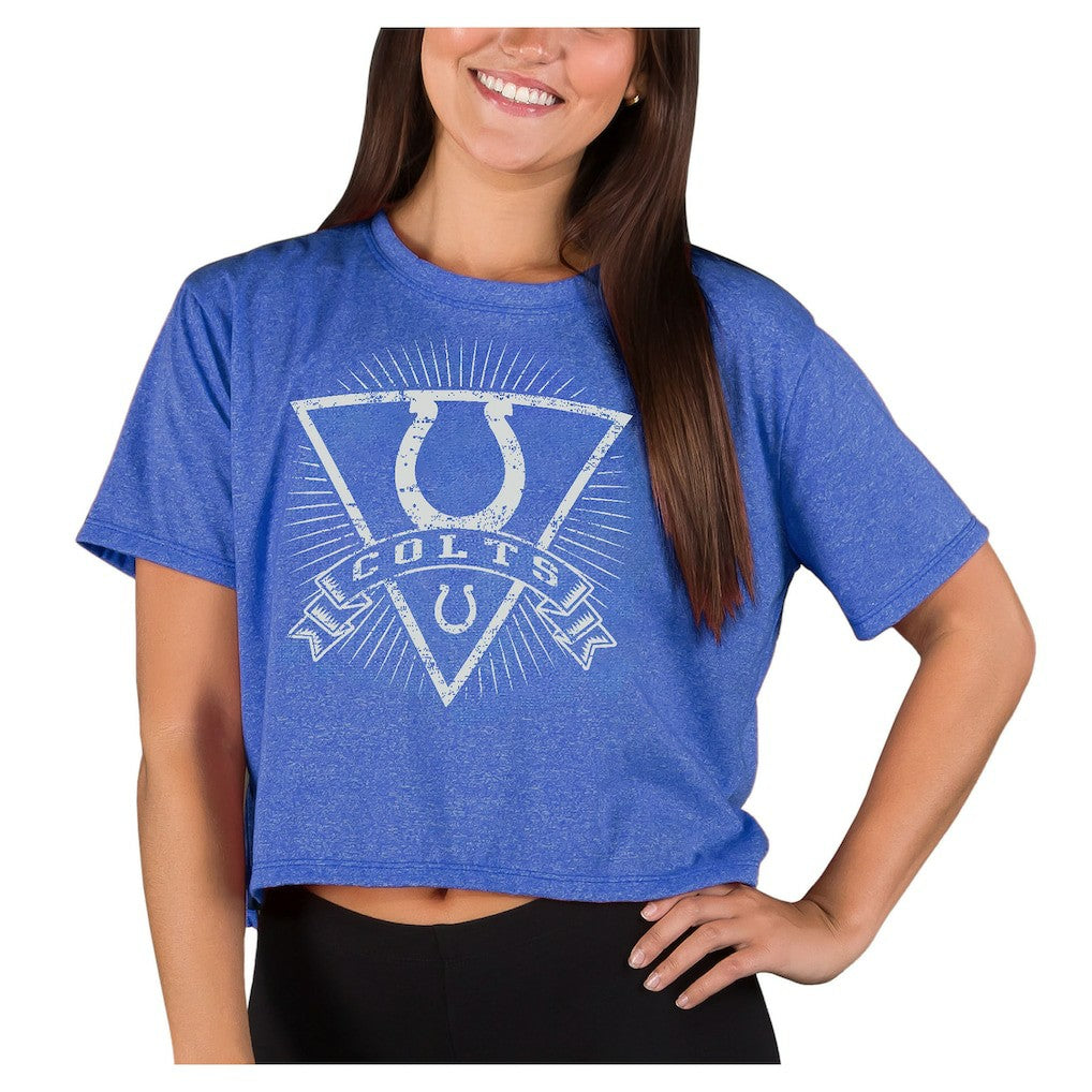Concepts Sport Women's Quest Knit Crop Top - Indianapolis Colts