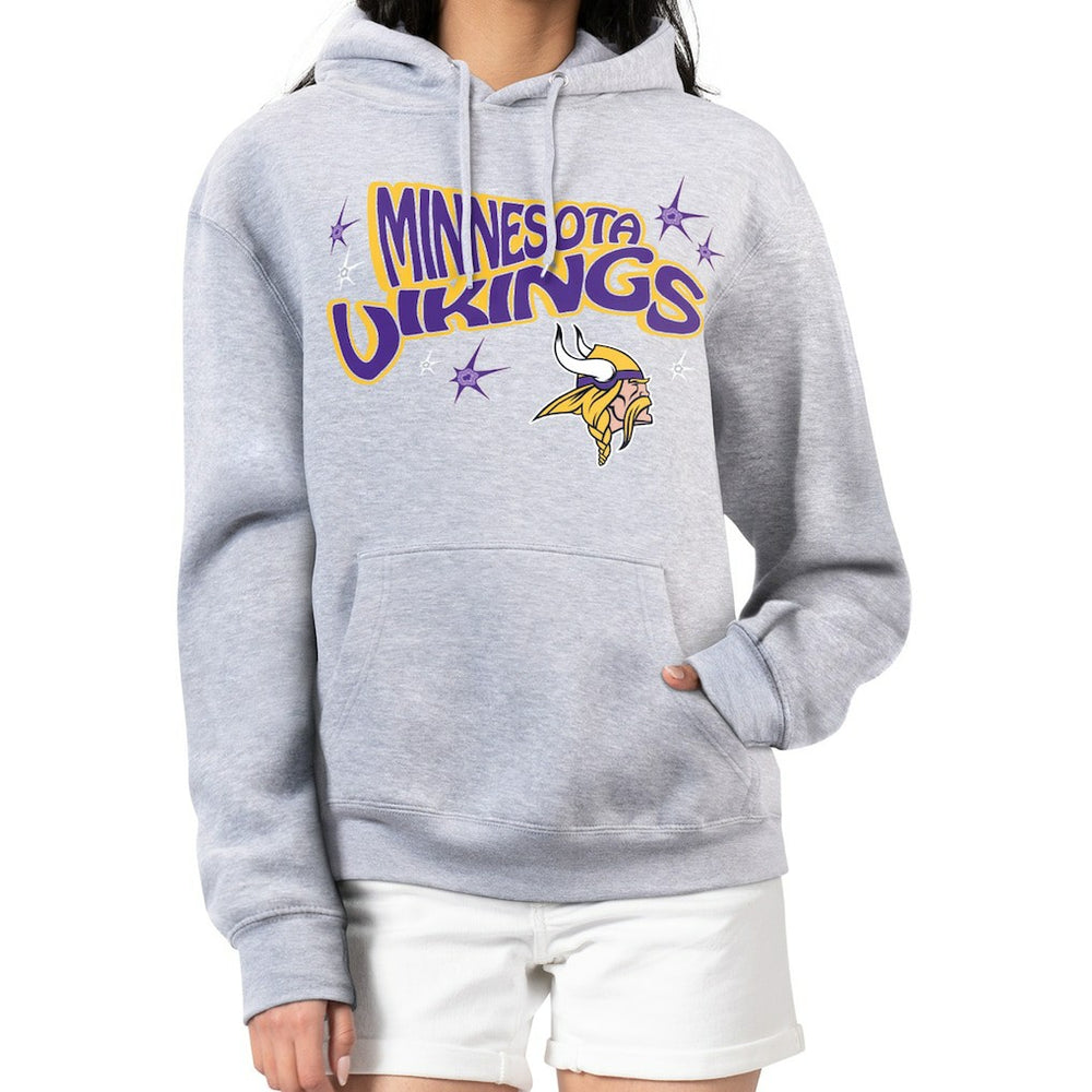 Starter Women's Fireworks Fleece Pullover Hoodie - Minnesota Vikings