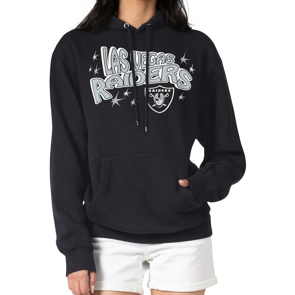 Starter Women's Fireworks Fleece Pullover Hoodie - Las Vegas Raiders