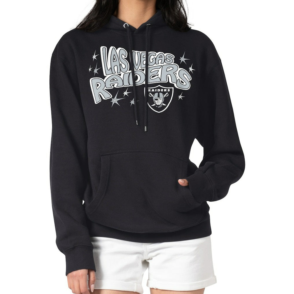 Starter Women's Fireworks Fleece Pullover Hoodie - Las Vegas Raiders