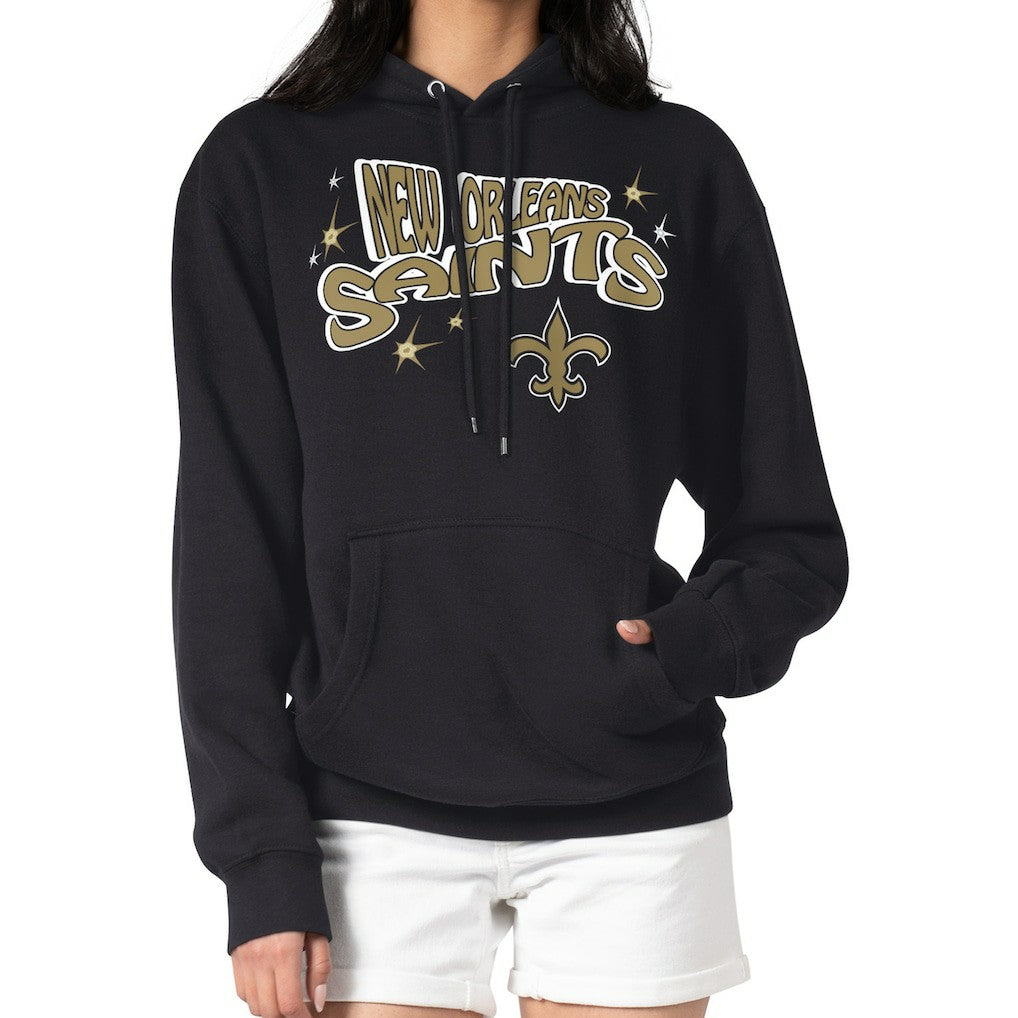 Starter Women's Fireworks Fleece Pullover Hoodie - New Orleans Saints