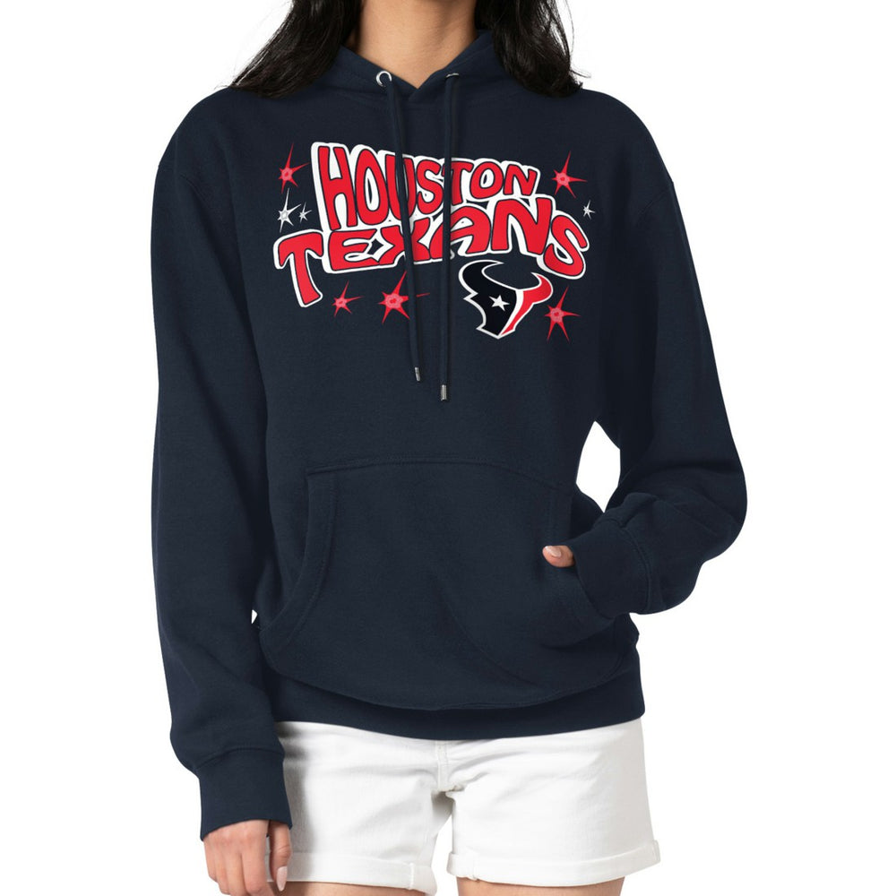 Starter Women's Fireworks Fleece Pullover Hoodie - Houston Texans