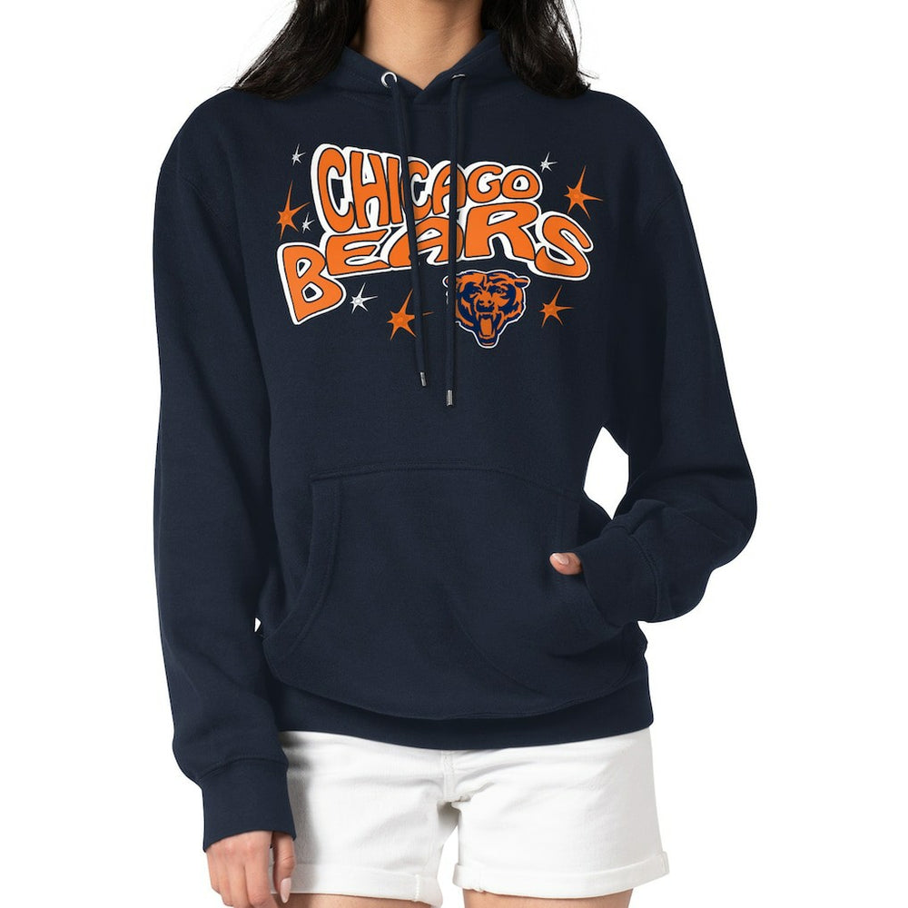 Starter Women's Fireworks Fleece Pullover Hoodie - Chicago Bears