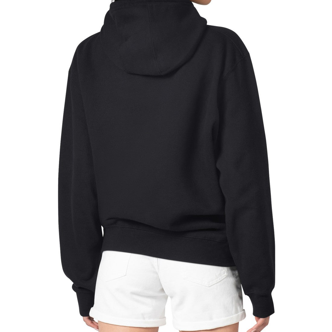 G-III 4Her by Carl Banks Women's Metallic Print Football Sketch Fleece Pullover Hoodie - Denver Broncos