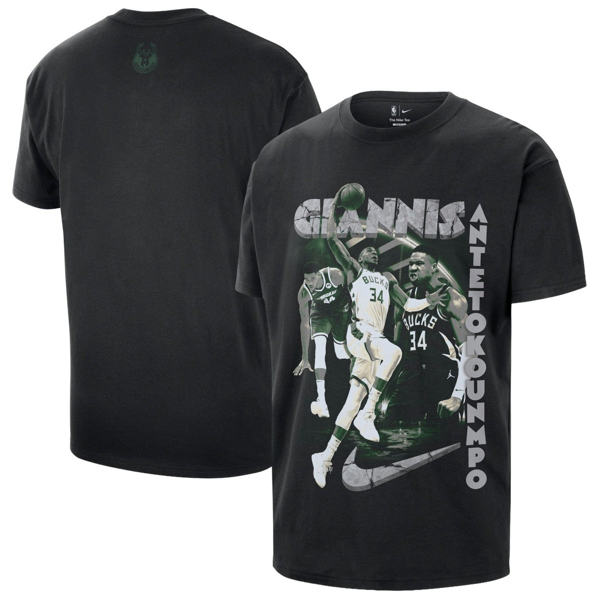 NBA Giannis Antetokounmpo Milwaukee Bucks Unisex Athlete T-Shirt