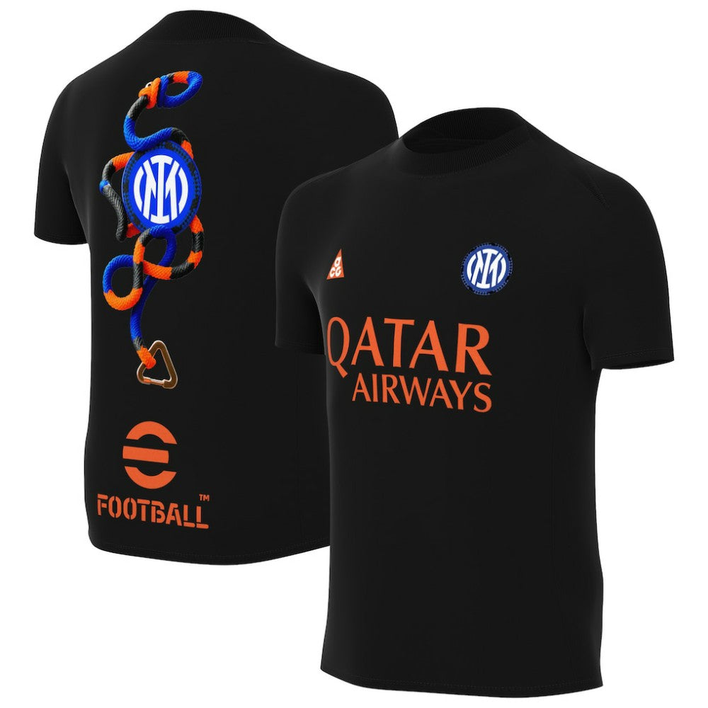 Inter Milan Youth Pre-Match Dri-FIT Top - Nike Black