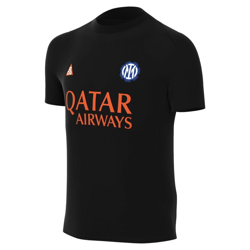 Inter Milan Youth Pre-Match Dri-FIT Top - Nike Black