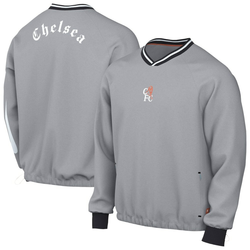 Chelsea 2025/26 Academy Shell Pullover - Nike Gray