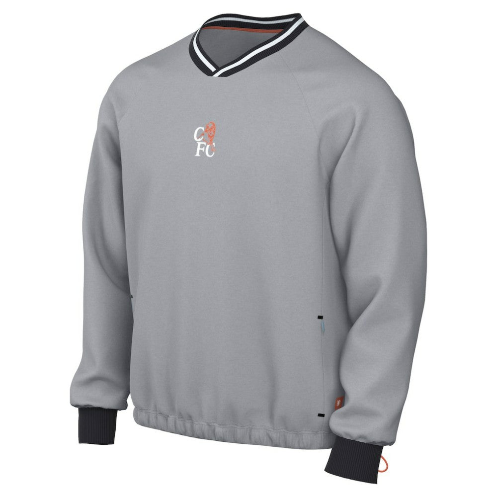 Chelsea 2025/26 Academy Shell Pullover - Nike Gray