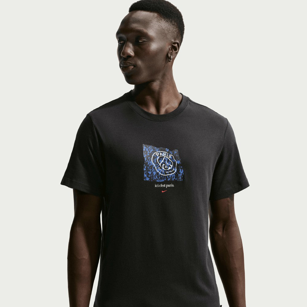 Paris Saint-Germain Men's Banner T-Shirt - Nike Black