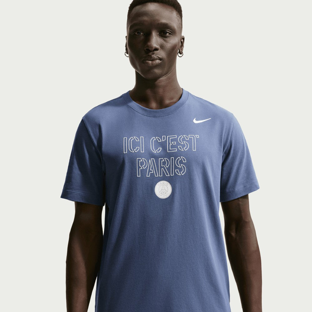 Paris Saint-Germain Men's Team Pride T-Shirt - Nike Blue