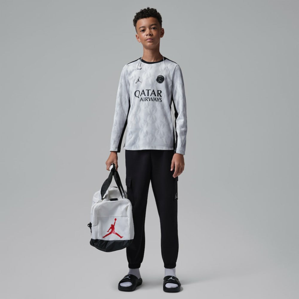 Paris Saint-Germain Jordan Brand Youth Long Sleeve Pre-Match Dri-FIT Top - Jordan Gray