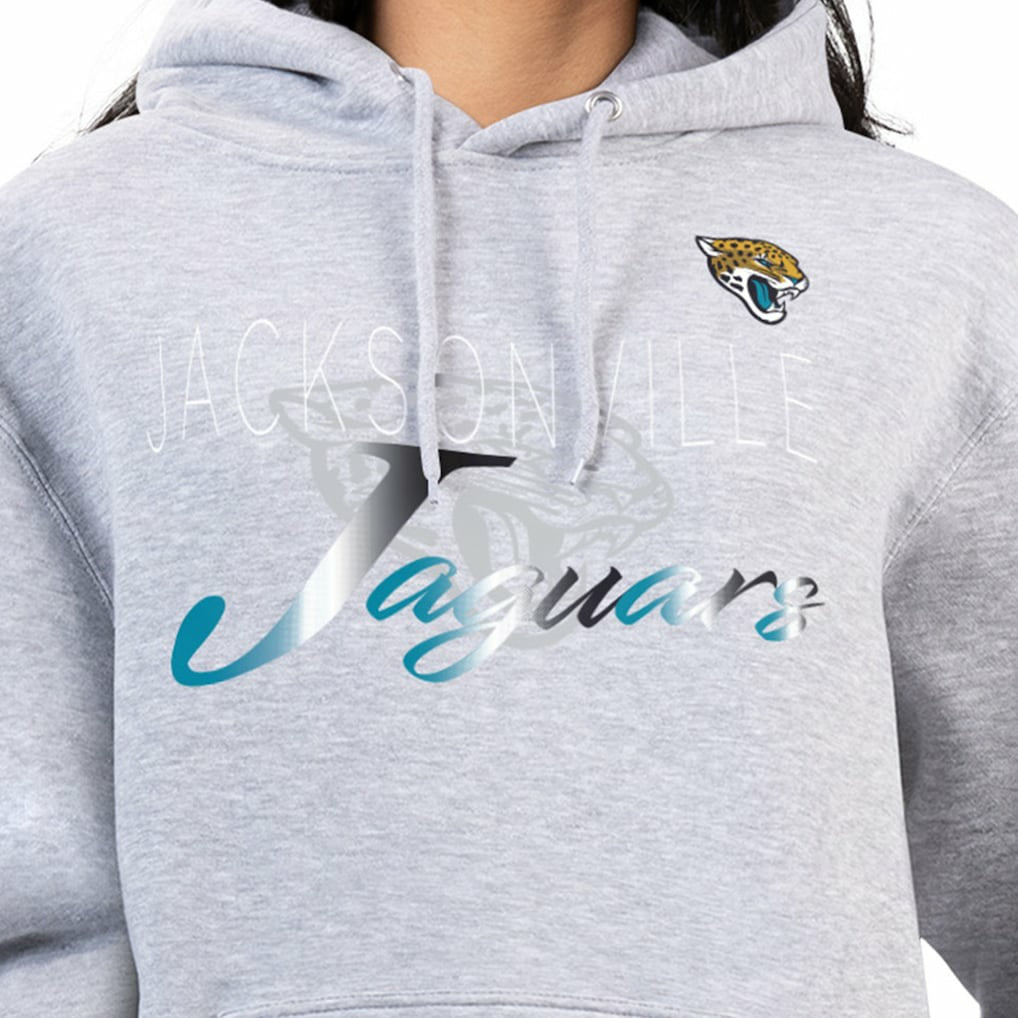 G-III 4Her by Carl Banks Women's Shadow Logo Fleece Pullover Hoodie - Jacksonville Jaguars