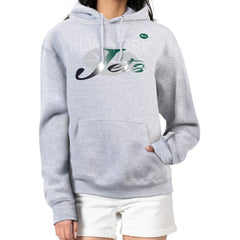 G-III 4Her by Carl Banks Women's Shadow Logo Fleece Pullover Hoodie - New York Jets
