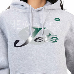 G-III 4Her by Carl Banks Women's Shadow Logo Fleece Pullover Hoodie - New York Jets
