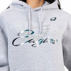 G-III 4Her by Carl Banks Women's Shadow Logo Fleece Pullover Hoodie - Philadelphia Eagles