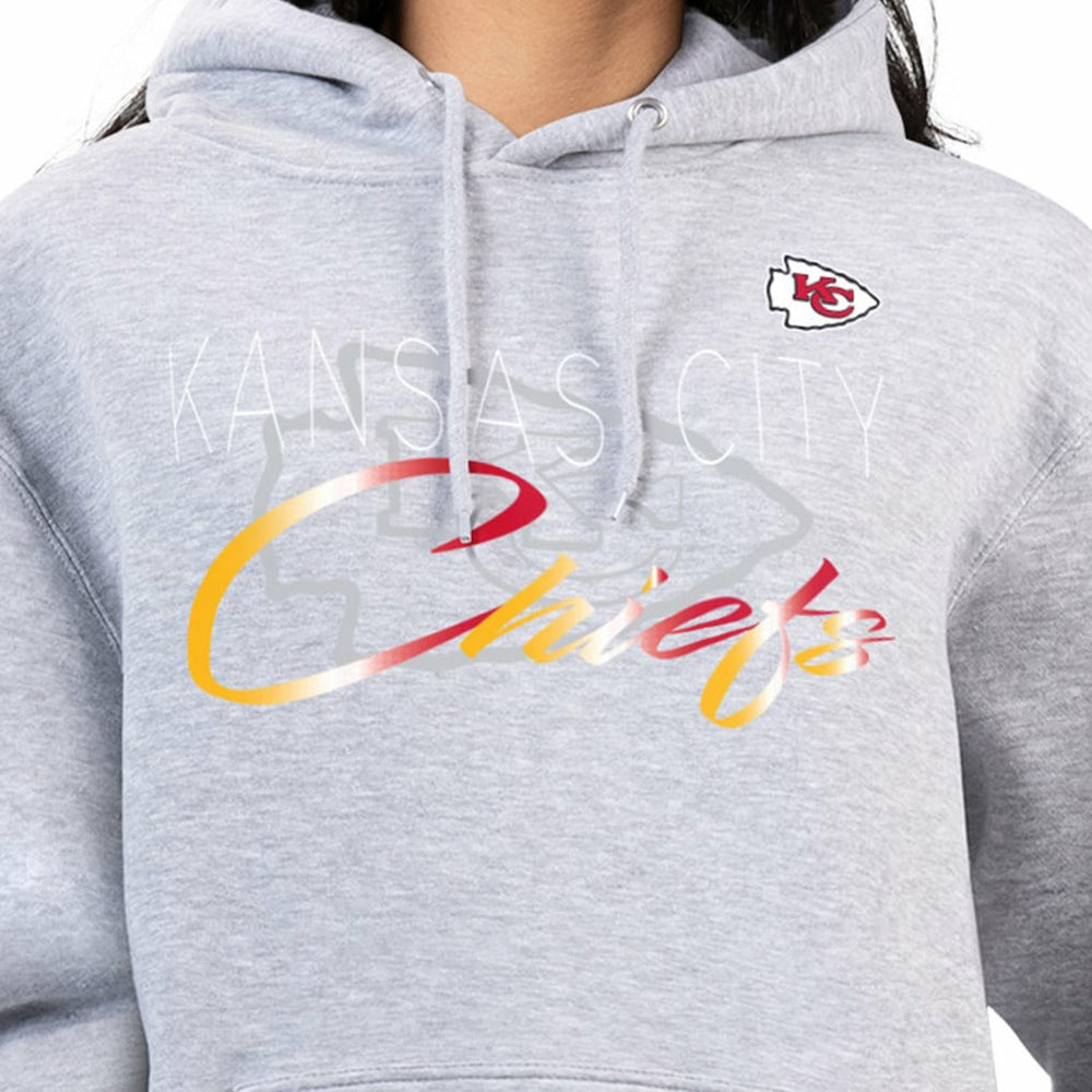 G-III 4Her by Carl Banks Women's Shadow Logo Fleece Pullover Hoodie - Kansas City Chiefs