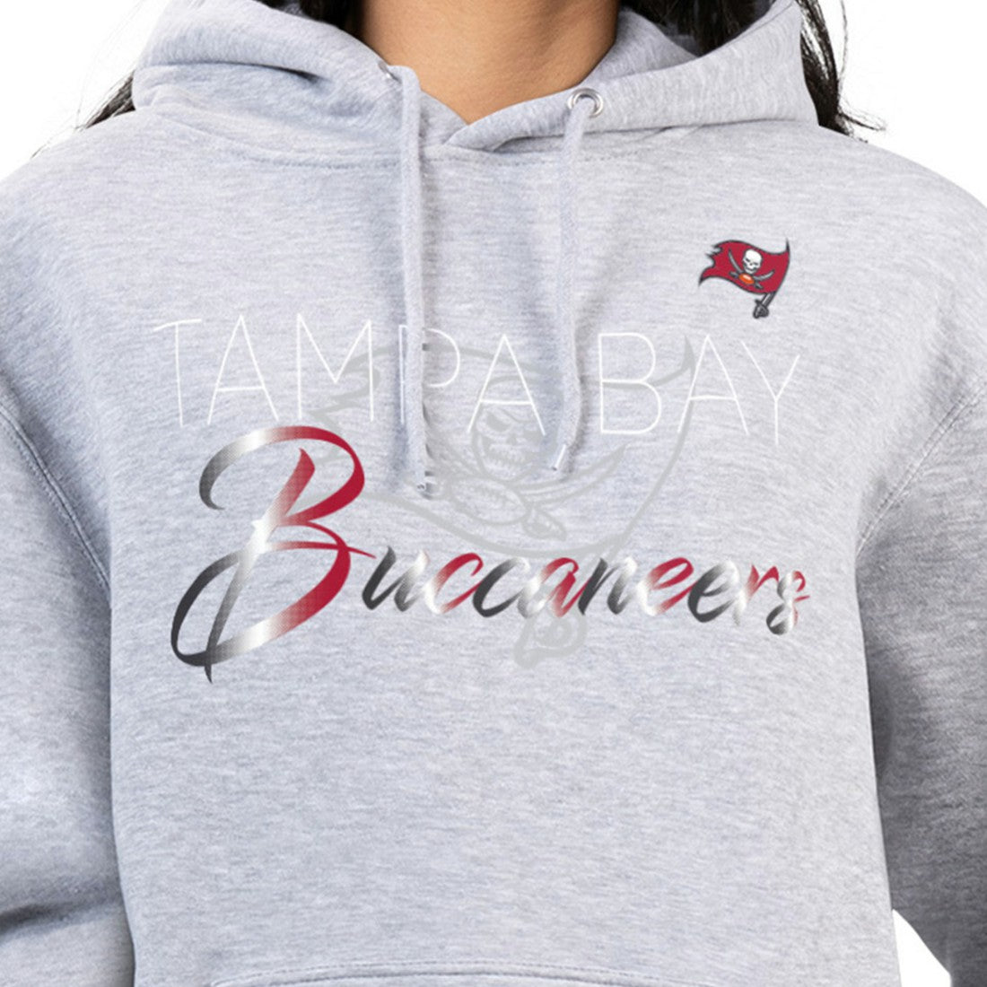 G-III 4Her by Carl Banks Women's Shadow Logo Fleece Pullover Hoodie - Tampa Bay Buccaneers