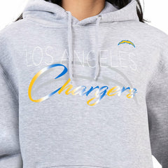 G-III 4Her by Carl Banks Women's Shadow Logo Fleece Pullover Hoodie - Los Angeles Chargers