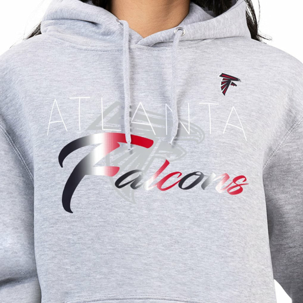 G-III 4Her by Carl Banks Women's Shadow Logo Fleece Pullover Hoodie - Atlanta Falcons