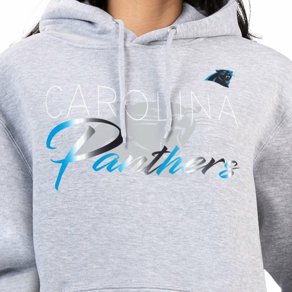 G-III 4Her by Carl Banks Women's Shadow Logo Fleece Pullover Hoodie - Carolina Panthers