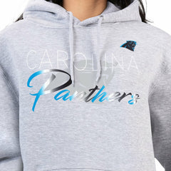G-III 4Her by Carl Banks Women's Shadow Logo Fleece Pullover Hoodie - Carolina Panthers