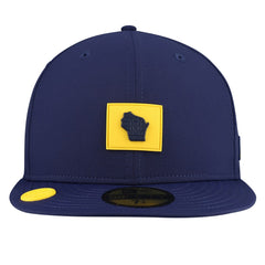 MLB Milwaukee Brewers New Era 2026 Clubhouse Alternate 59FIFTY Fitted Hat