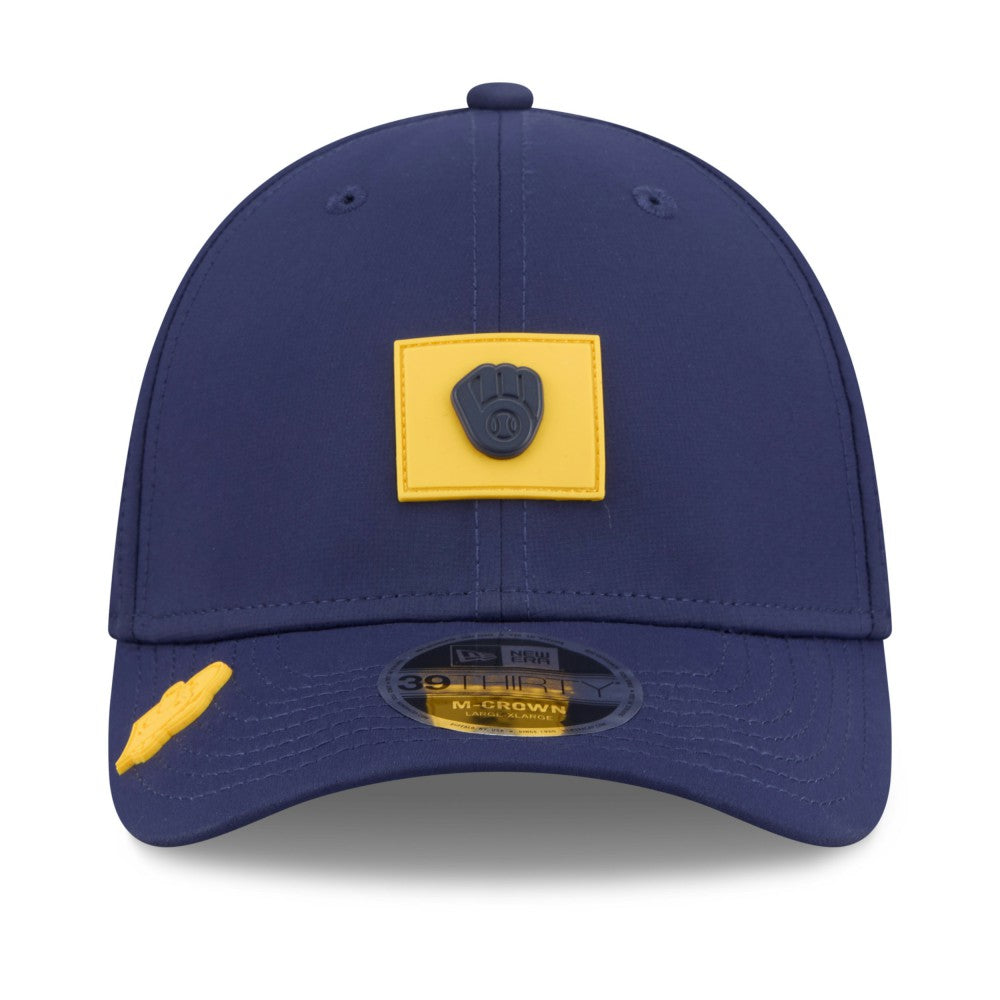 MLB Milwaukee Brewers New Era 2026 Clubhouse M-Crown 39THIRTY Flex Hat