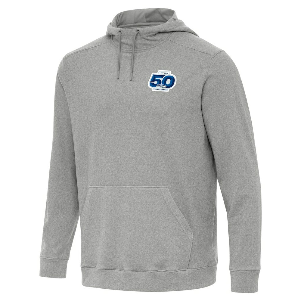 Antigua 50th Season Cloud Pullover Hoodie - Seattle Seahawks