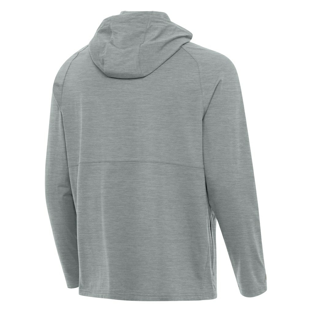 Antigua 50th Season Spikes Raglan Quarter-Zip Hoodie - Seattle Seahawks