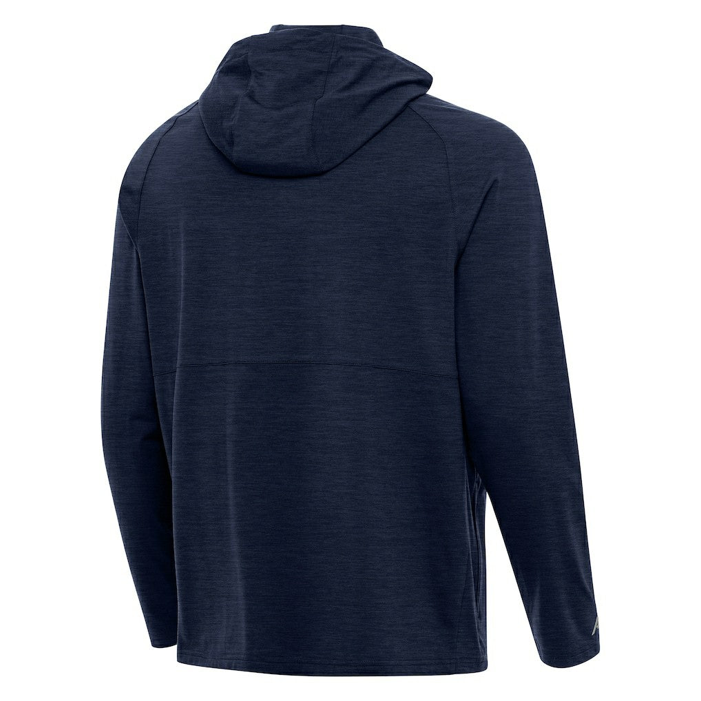 Antigua 50th Season Spikes Raglan Quarter-Zip Hoodie - Seattle Seahawks