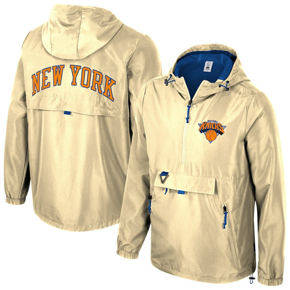 NBA New York Knicks Stadium Essentials Unisex 2025/26 City Edition Compete Quarter-Zip Hoodie Jacket