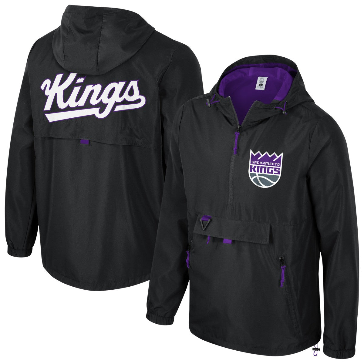 NBA Sacramento Kings Stadium Essentials Unisex Compete Quarter-Zip Hoodie Jacket