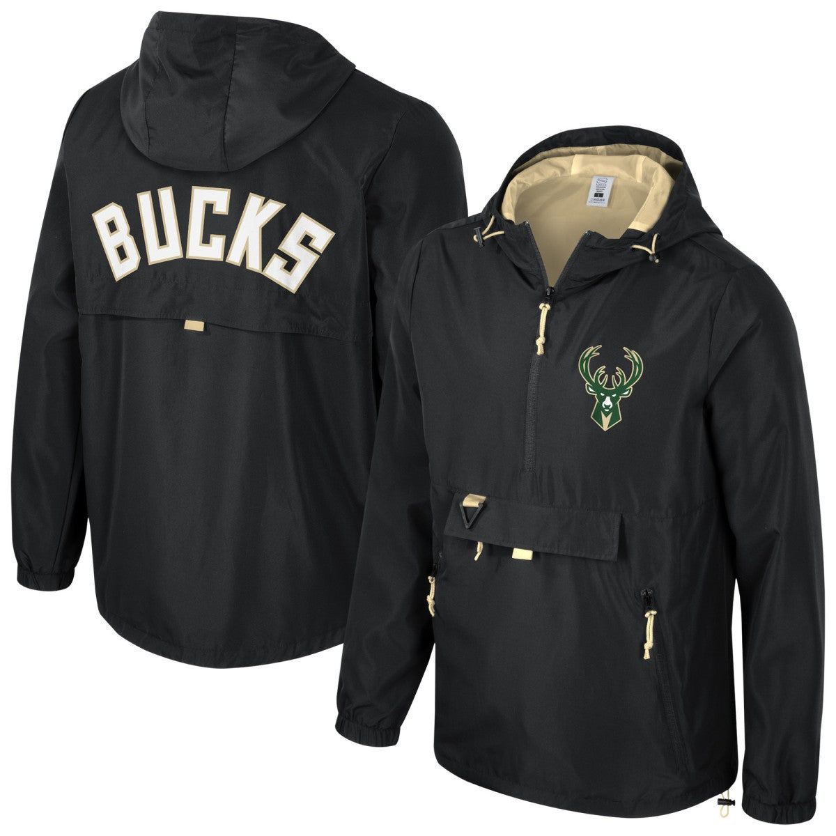 NBA Milwaukee Bucks Stadium Essentials Unisex Compete Quarter-Zip Hoodie Jacket