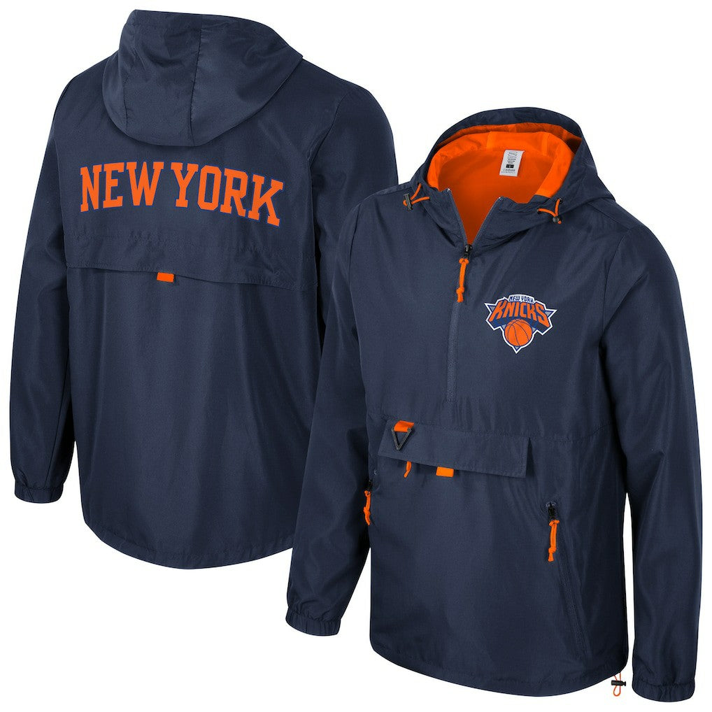 NBA New York Knicks Stadium Essentials Unisex Compete Quarter-Zip Hoodie Jacket