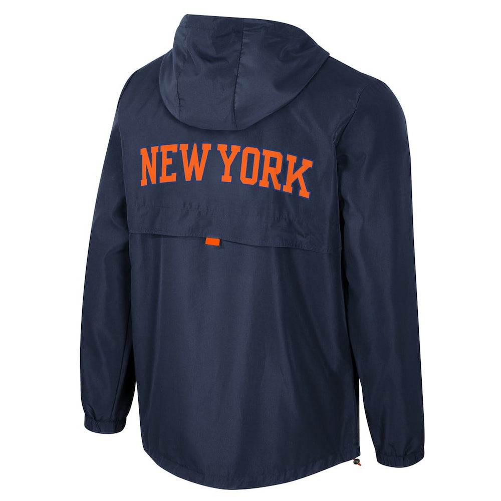 NBA New York Knicks Stadium Essentials Unisex Compete Quarter-Zip Hoodie Jacket