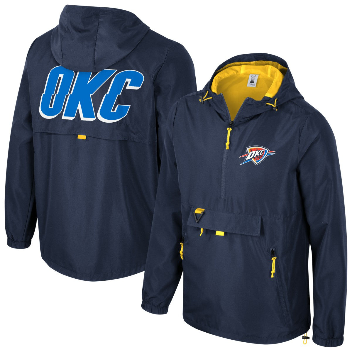 NBA Oklahoma City Thunder Stadium Essentials Unisex Compete Quarter-Zip Hoodie Jacket