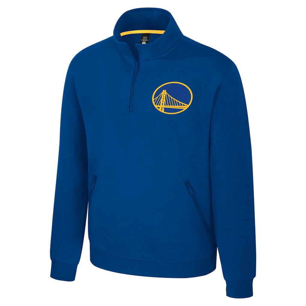 NBA Golden State Warriors Stadium Essentials Unisex Varsity Trainer Quarter-Zip Pullover sale