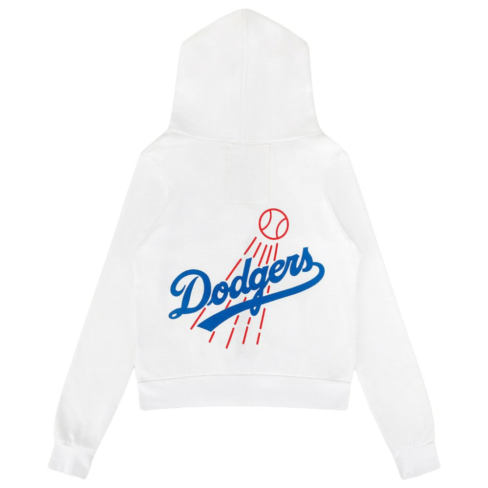 MLB Los Angeles Dodgers Aviator Nation x MLB Unisex Five-Stripe Tri-Blend Full-Zip Hoodie