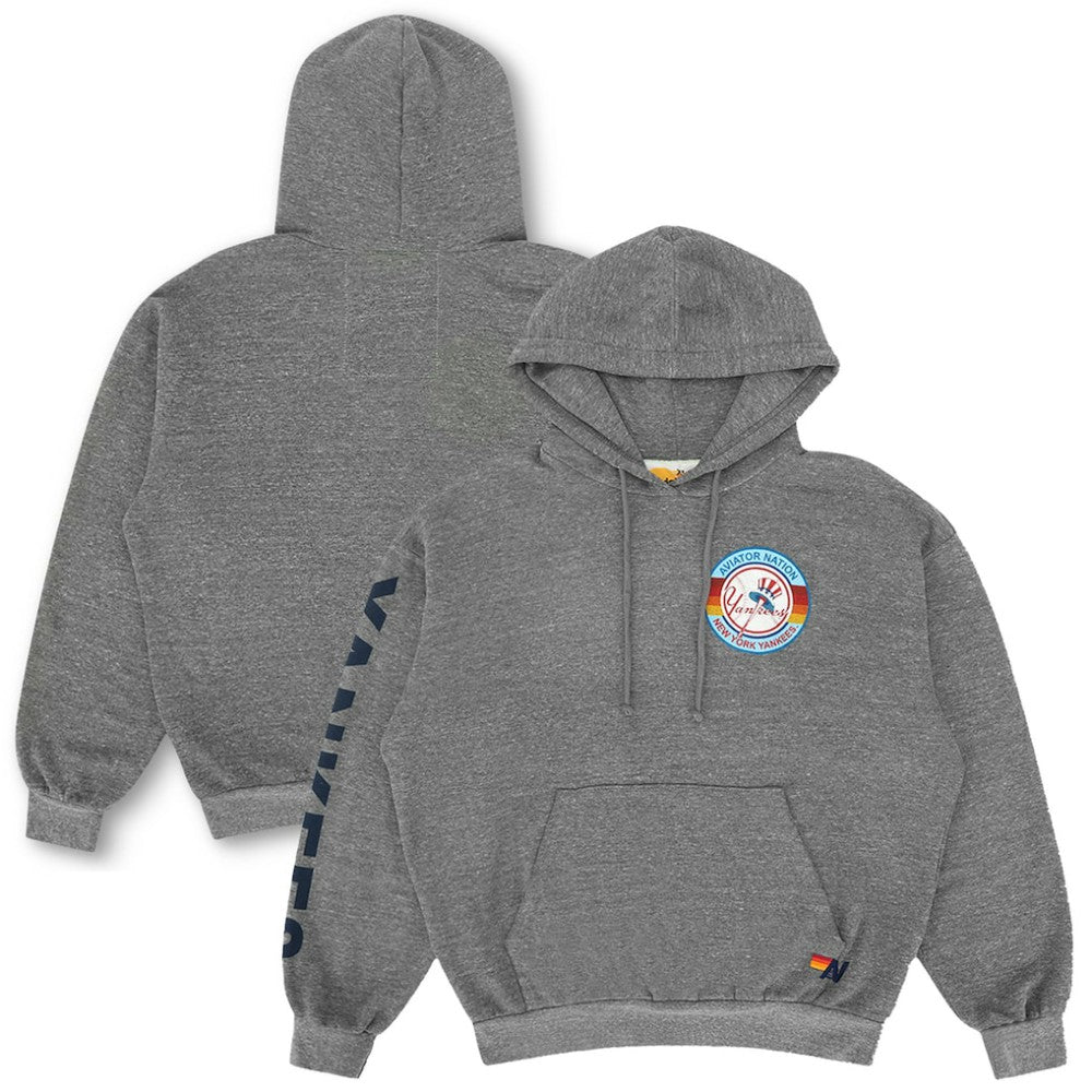 MLB New York Yankees Aviator Nation x MLB Unisex Relaxed Tri-Blend Hoodie
