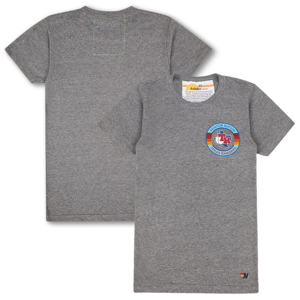 MLB Texas Rangers Aviator Nation x MLB Unisex Tri-Blend T-Shirt