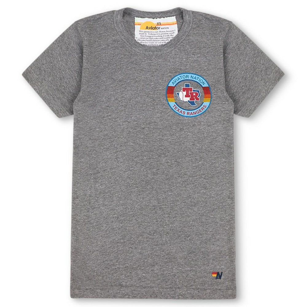 MLB Texas Rangers Aviator Nation x MLB Unisex Tri-Blend T-Shirt