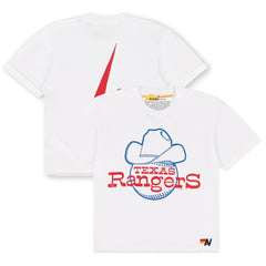 MLB Texas Rangers Aviator Nation x MLB Women's Bolt Boyfriend Tri-Blend T-Shirt