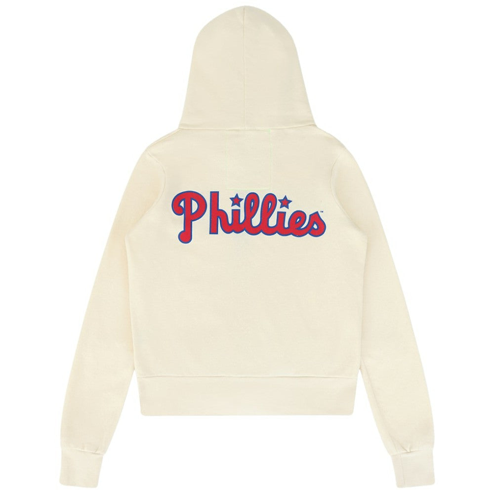 MLB Philadelphia Phillies Aviator Nation x MLB Unisex Five-Stripe Tri-Blend Full-Zip Hoodie