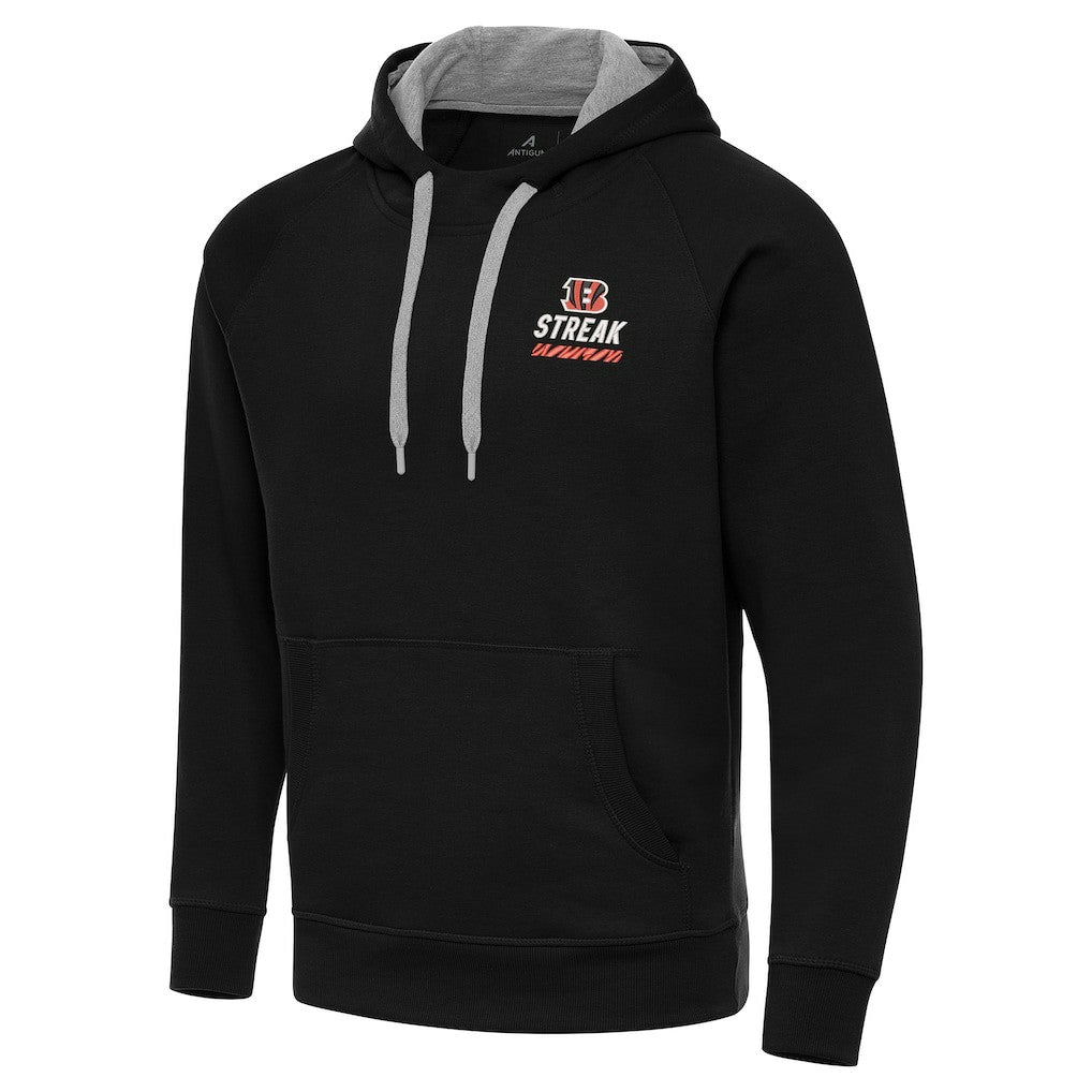 Antigua Streak Victory Pullover Hoodie - Cincinnati Bengals