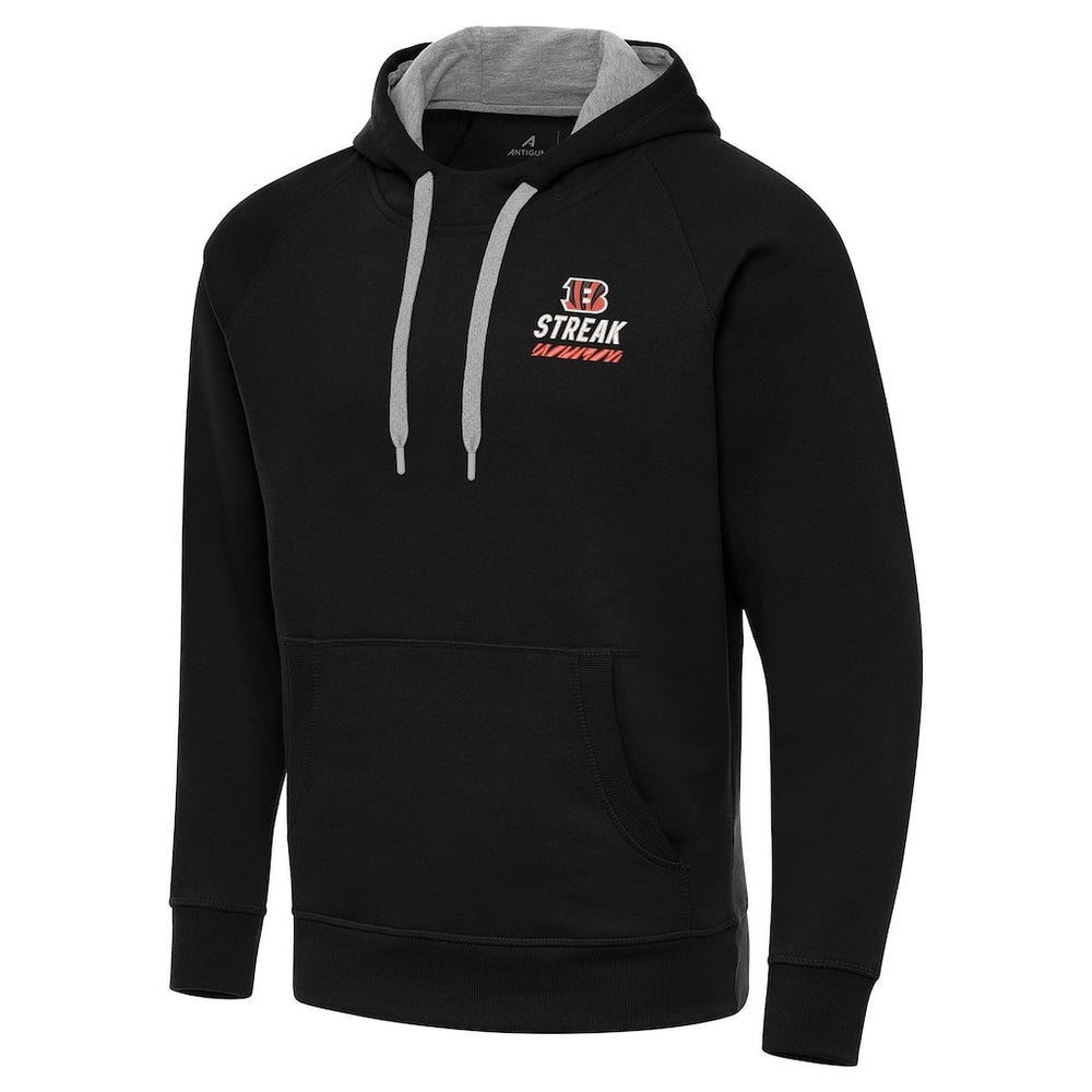 Antigua Streak Victory Pullover Hoodie - Cincinnati Bengals