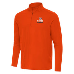 Antigua Streak Intent Quarter-Zip Sweatshirt - Cincinnati Bengals
